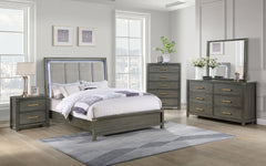 Orleans Furniture - Coaster - Kieran 5-piece Eastern King Bedroom Set Grey - 224741KE-S5