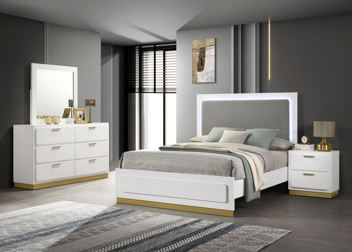Orleans Furniture - Coaster - Caraway 4-piece Queen Bedroom Set White - 224771Q-S4