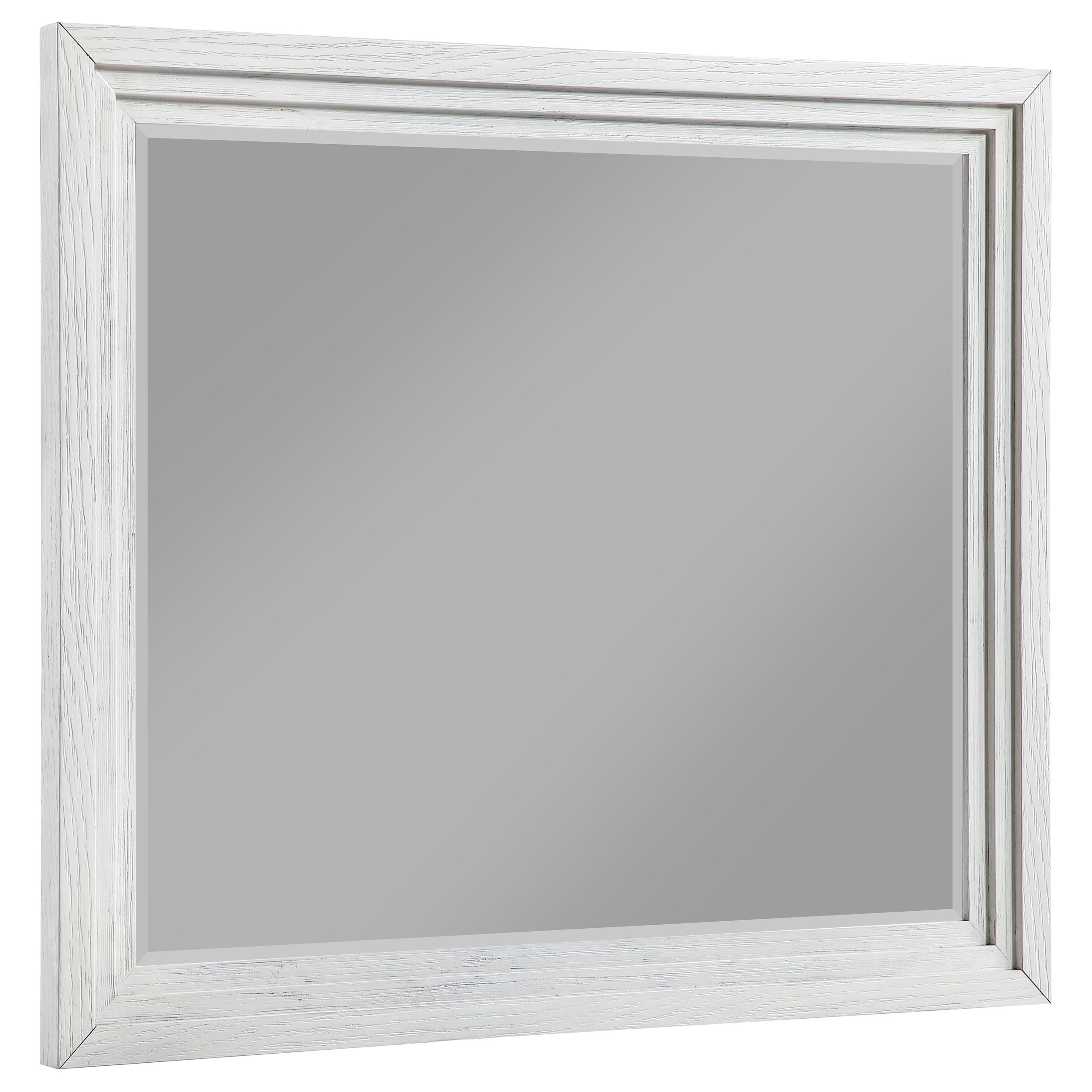 Orleans Furniture - Coaster - Marielle Dresser Mirror Distressed White  - 224844