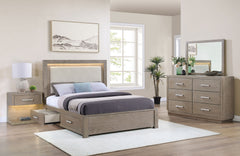 Orleans Furniture - Coaster - Kenora 4-piece Eastern King Bedroom Set Barley Brown - 224850KE-S4