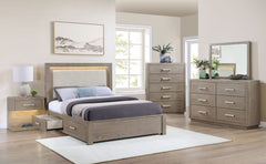 Orleans Furniture - Coaster - Kenora 5-piece Eastern King Bedroom Set Barley Brown - 224850KE-S5