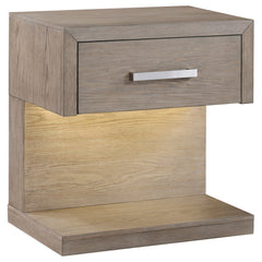 Orleans Furniture - Coaster - Kenora 1-drawer Nightstand Bedside Table Barley Brown - 224852
