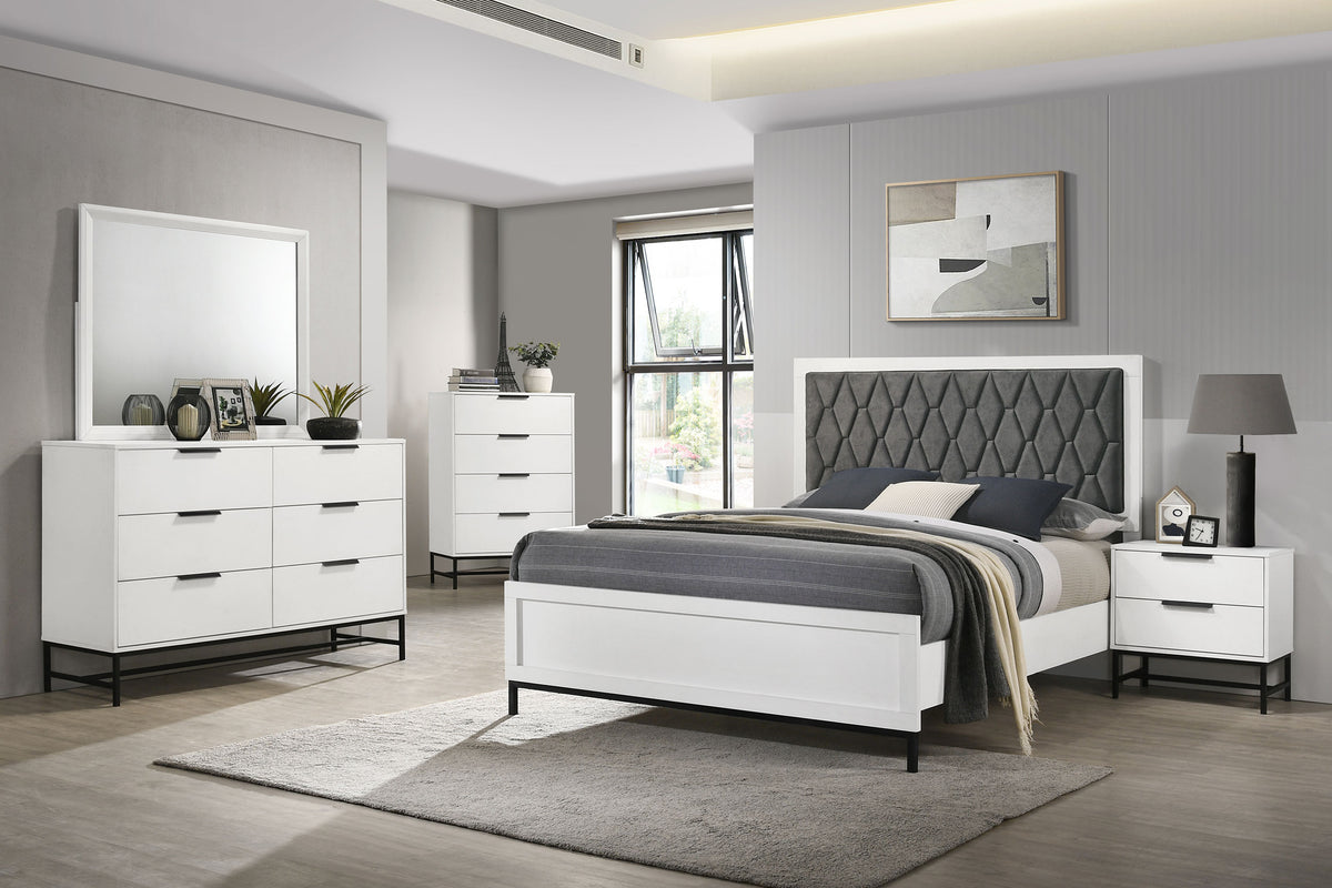 Orleans Furniture - Coaster - Sonora 5-piece California King Bedroom Set White  - 224861KW-S5