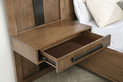 Orleans Furniture - Coaster - Terrace 2-piece Wall Panel with Nightstand Set Ash Brown - 224907