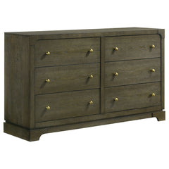 Orleans Furniture - Coaster - Gran Park 6-drawer Dresser Cabinet Dark Cocoa - 224933