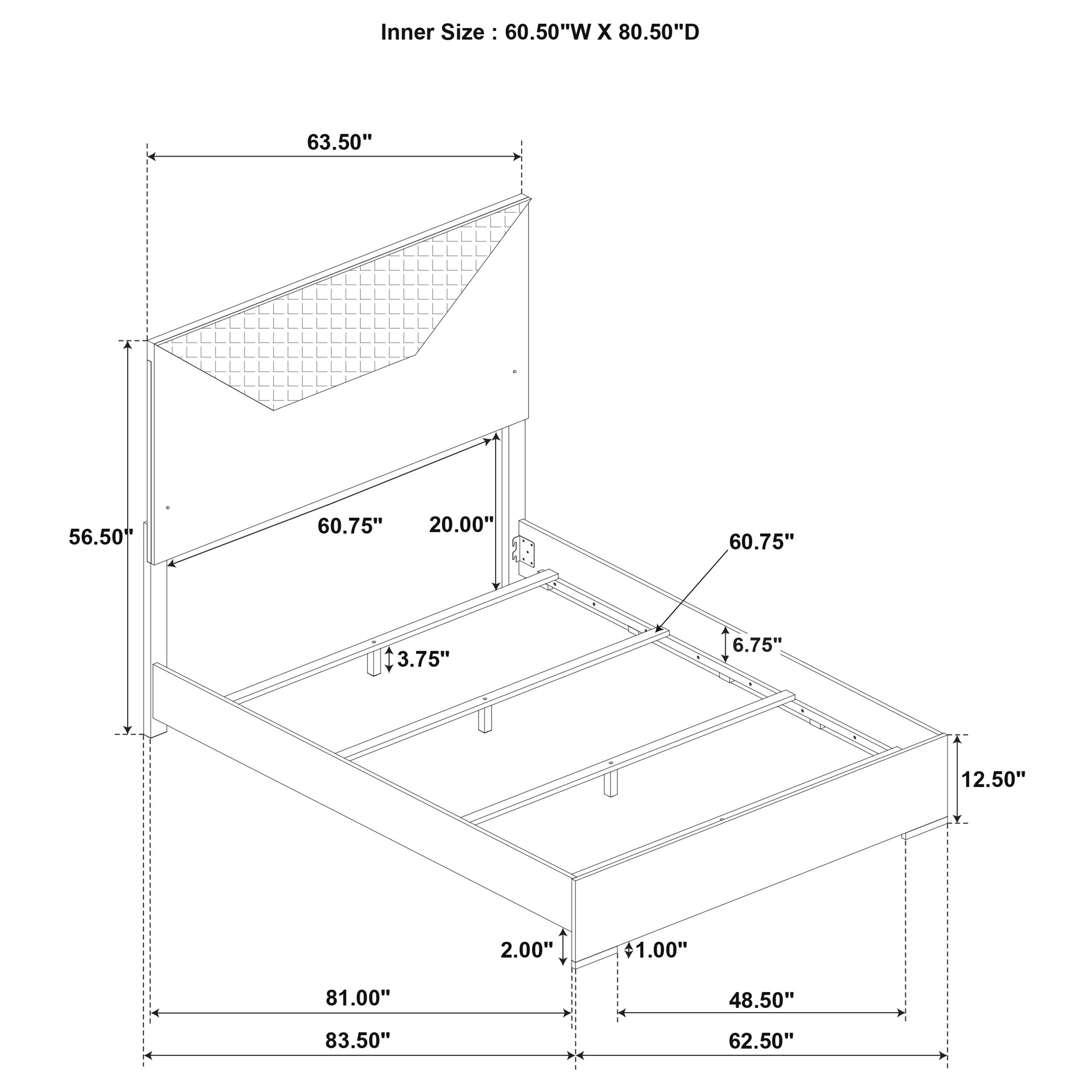 Ives 5-piece Queen Bedroom Set White High Gloss