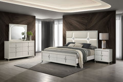 Orleans Furniture - Coaster - Olivia 4-piece California King Bedroom Set Pearl White - 224951KW-S4