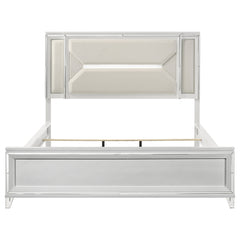 Marmore 64-inch California King Bed LED Headboard White