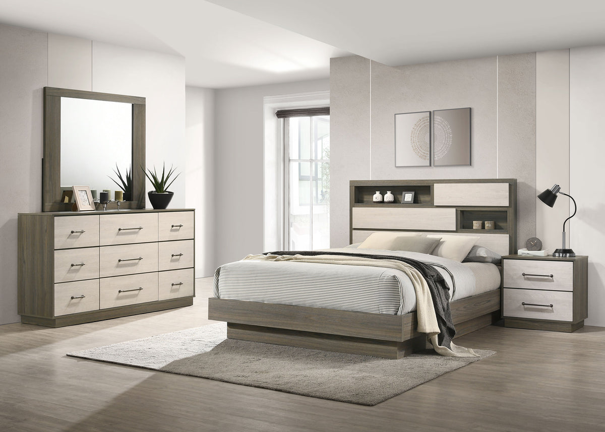 Orleans Furniture - Coaster - Fenwick 4-piece Eastern King Bedroom Set Grey Oak - 224981KE-S4