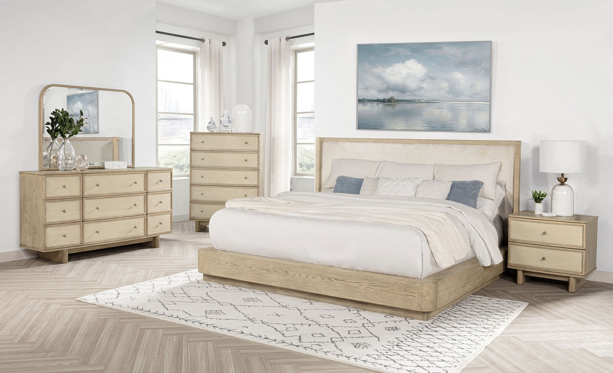 Orleans Furniture - Coaster - Kailani 5-piece Queen Bedroom Set Beige Oak - 225041Q-S5