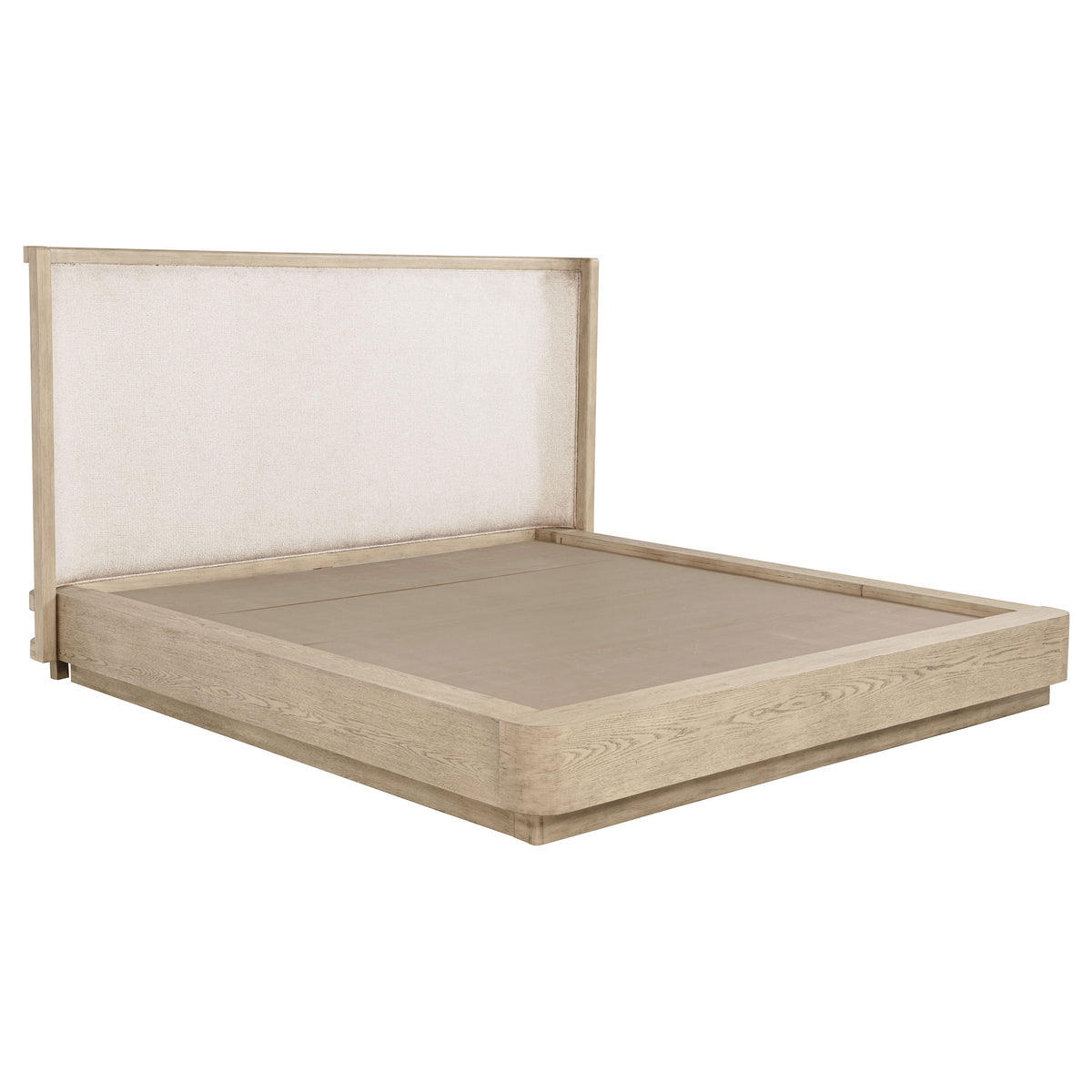 Orleans Furniture - Coaster - Kailani 49-inch Queen Wingback Bed Beige Oak - 225041Q