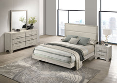 Orleans Furniture - Coaster - Trenton 4-piece Eastern King Bedroom Set Rustic Cream - 225061KE-S4