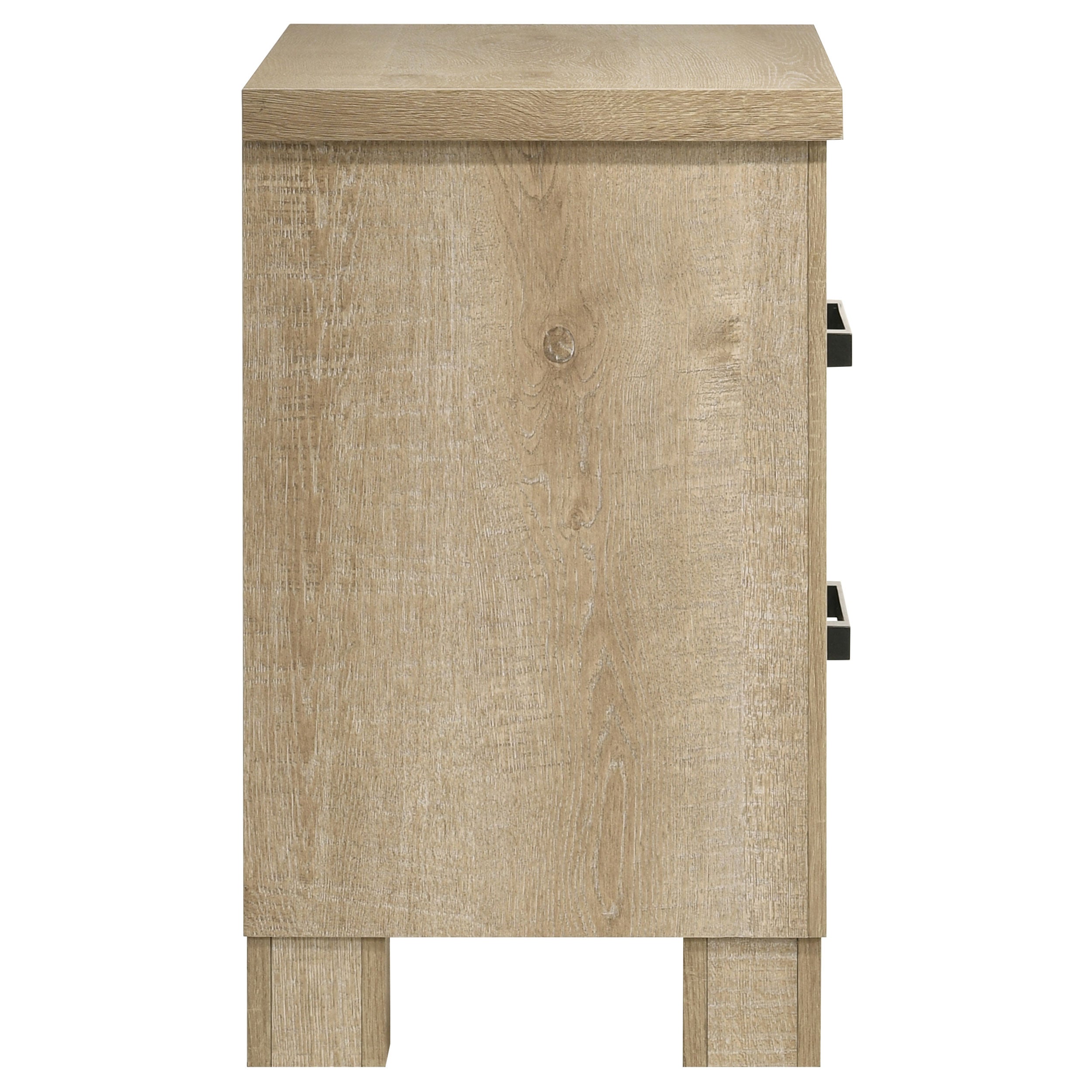 Oakglen 2-drawer Nightstand Bedside Table Weathered Oak