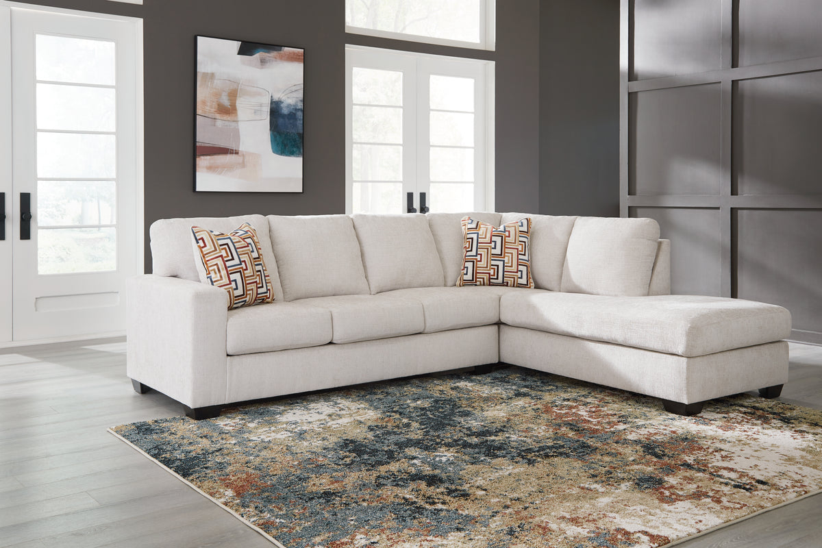Orleans Furniture - Ashley Furniture - Aviemore Sectional - RAF 2-Piece Sectional with Chaise / Stone - 24305S1