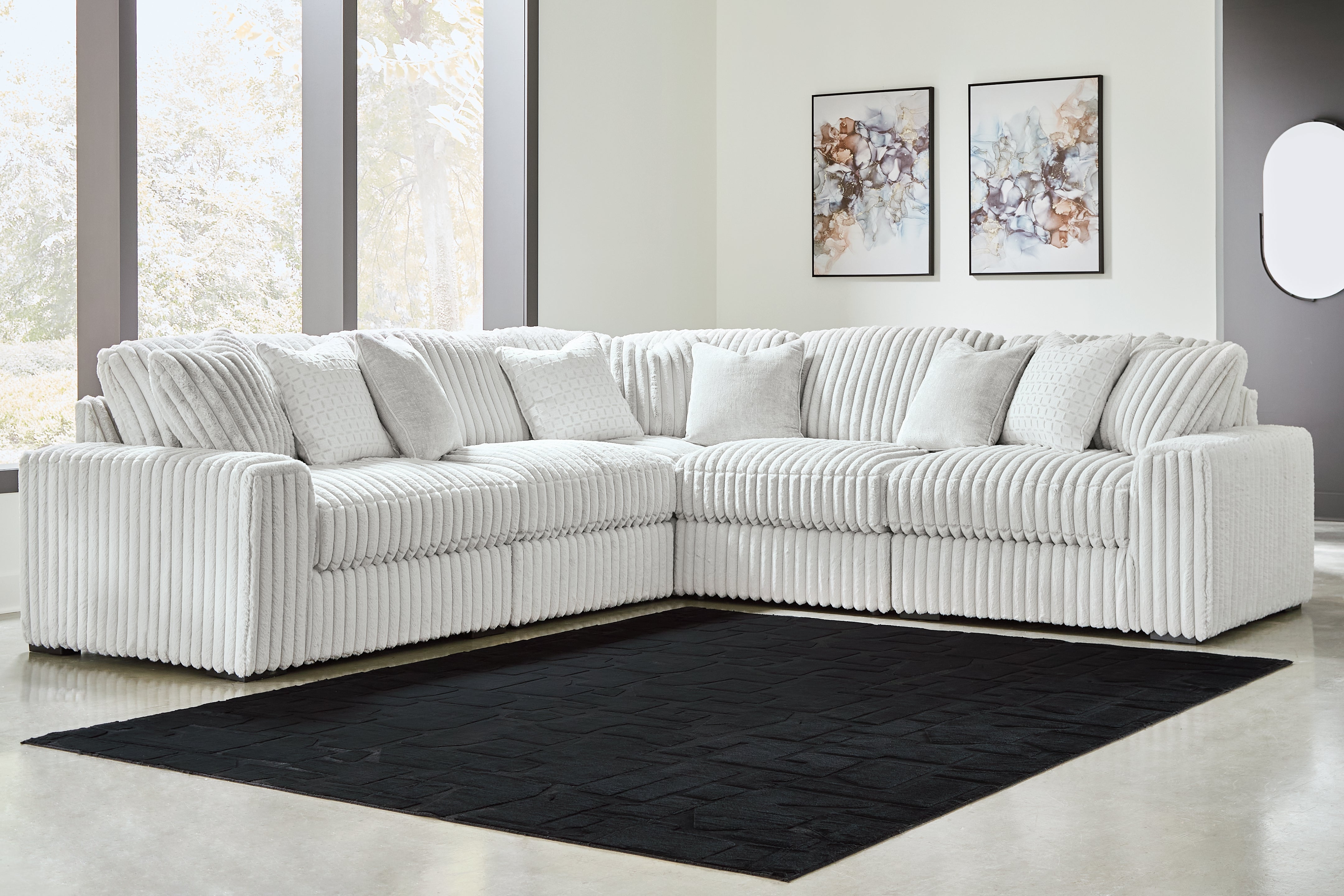Orleans Furniture - Ashley Furniture - Stupendous Sectional - RAF 5-Piece Sectional / Alloy - 25903S24