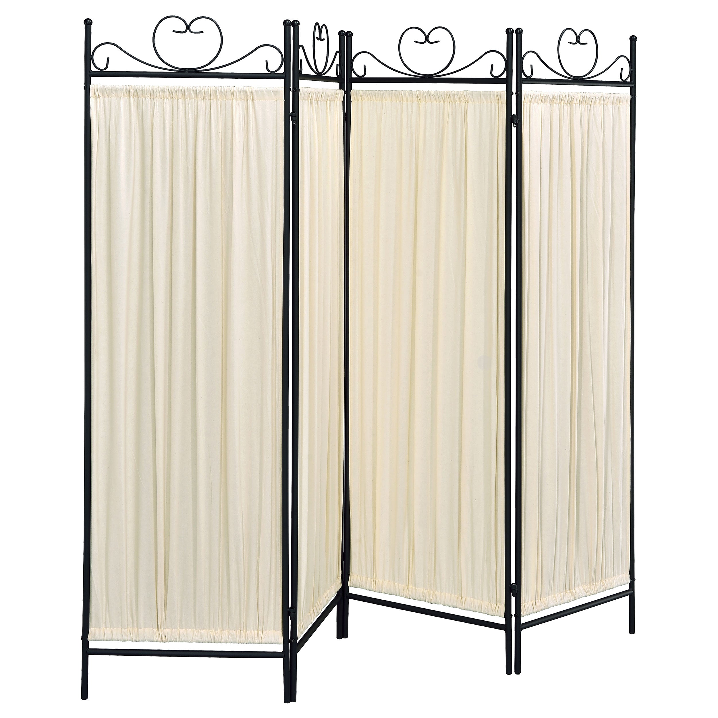 Orleans Furniture - Coaster - Dove 4-Panel Room Divider Folding Shoji Screen Beige - 2710