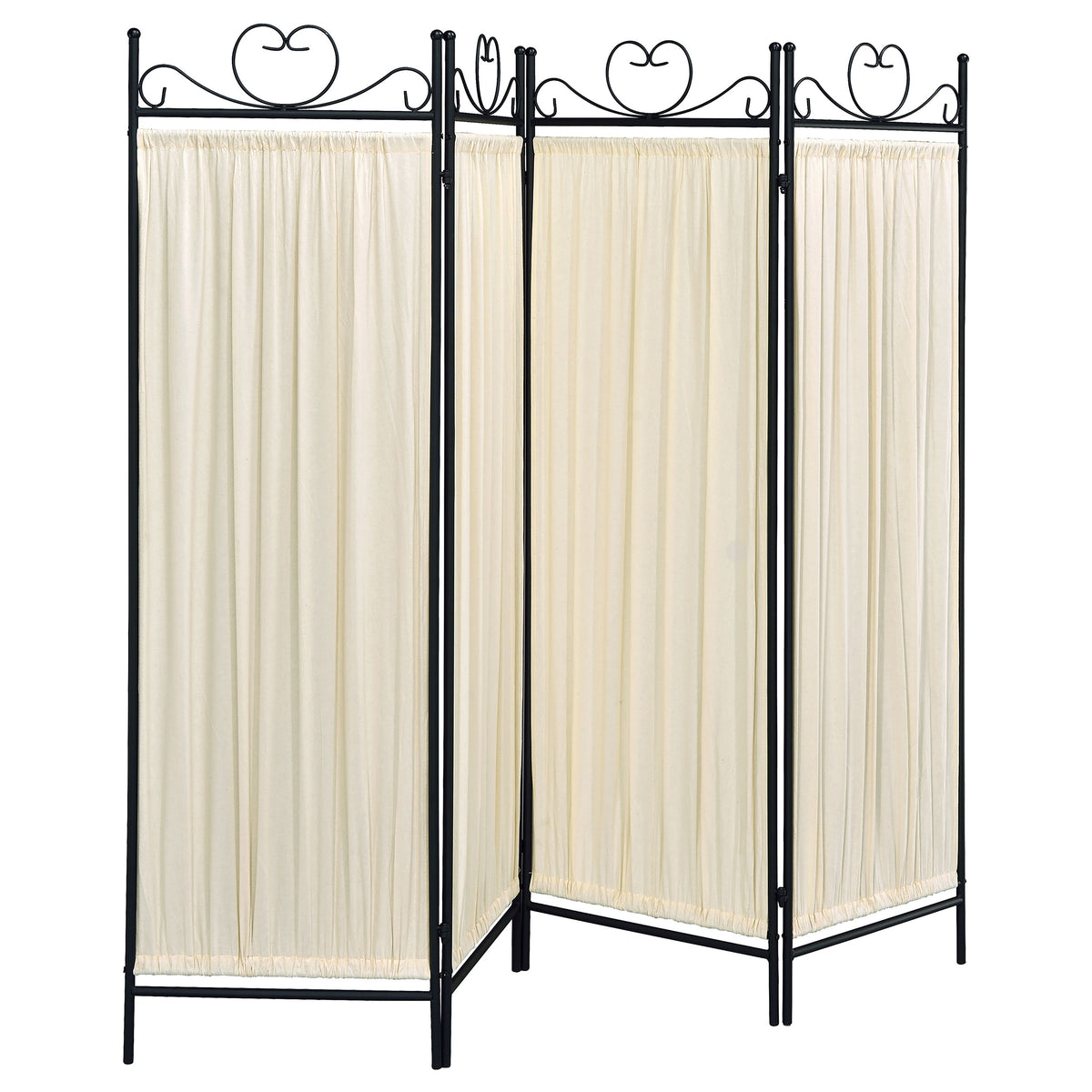 Orleans Furniture - Coaster - Dove 4-Panel Room Divider Folding Shoji Screen Beige - 2710