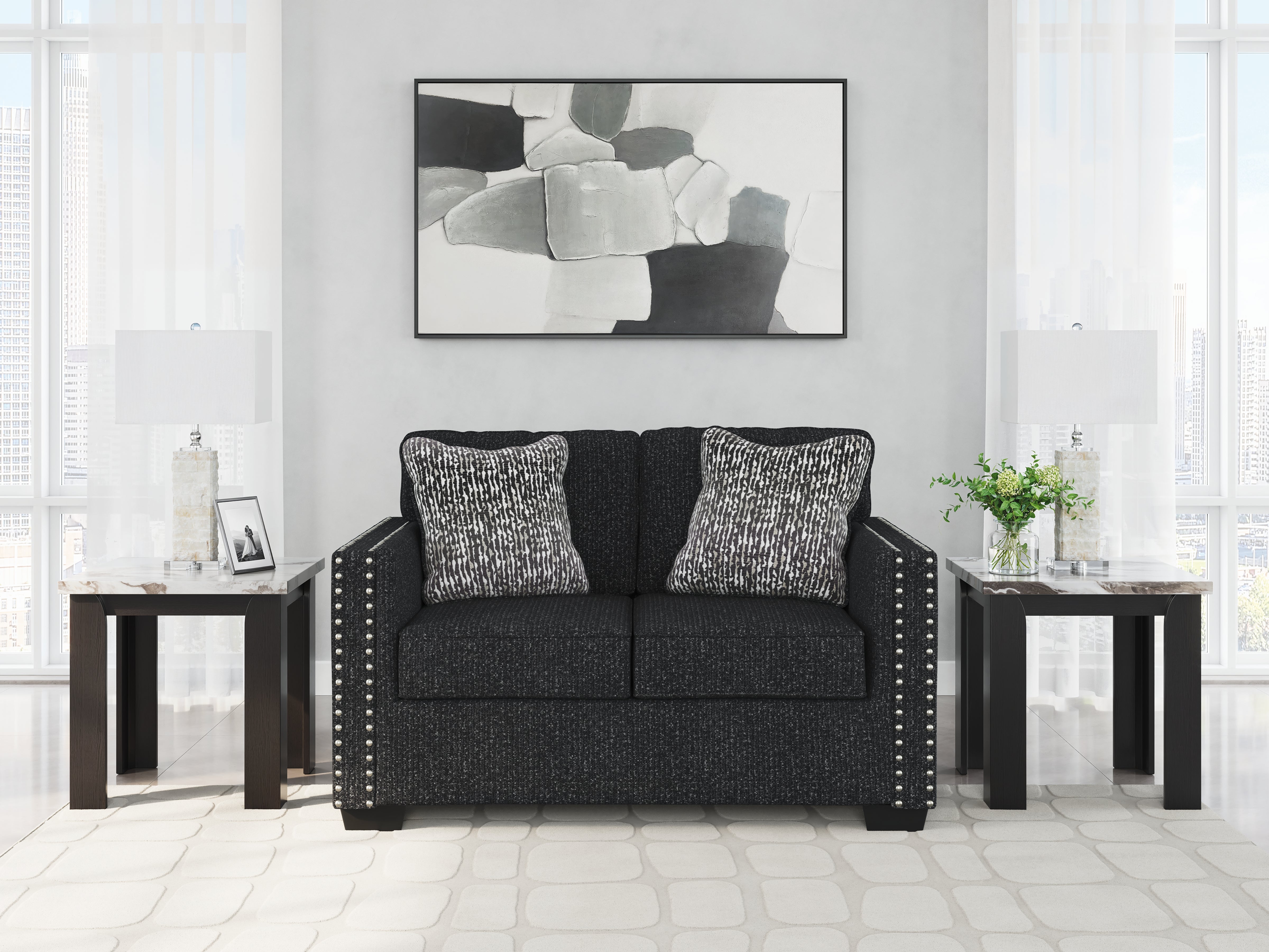 Orleans Furniture - Ashley Furniture - Jasmine Peaks Living Room - Loveseat / Coal - 2890435