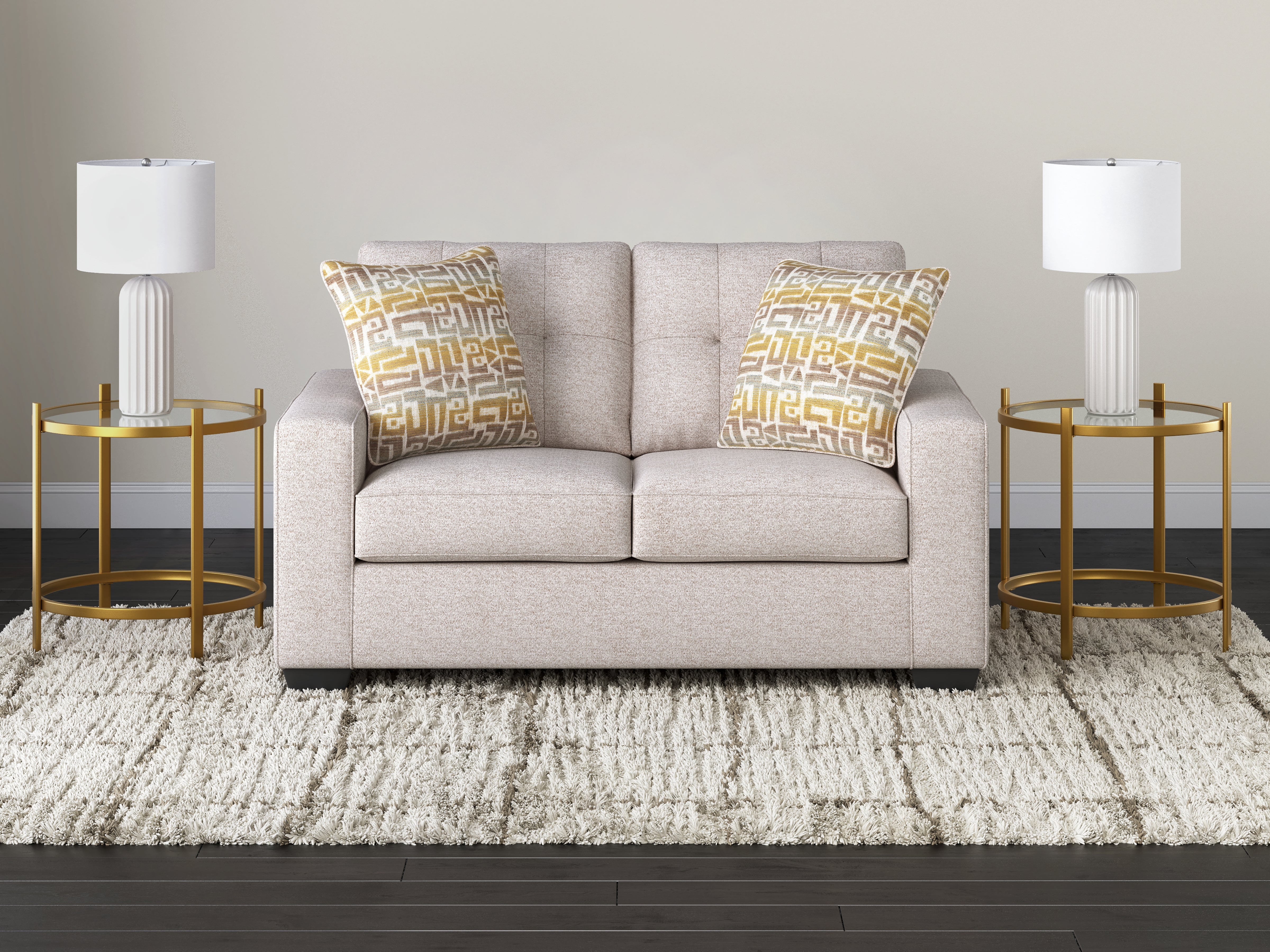 Orleans Furniture - Ashley Furniture - Larimer Living Room - Loveseat / Stone - PC2920335