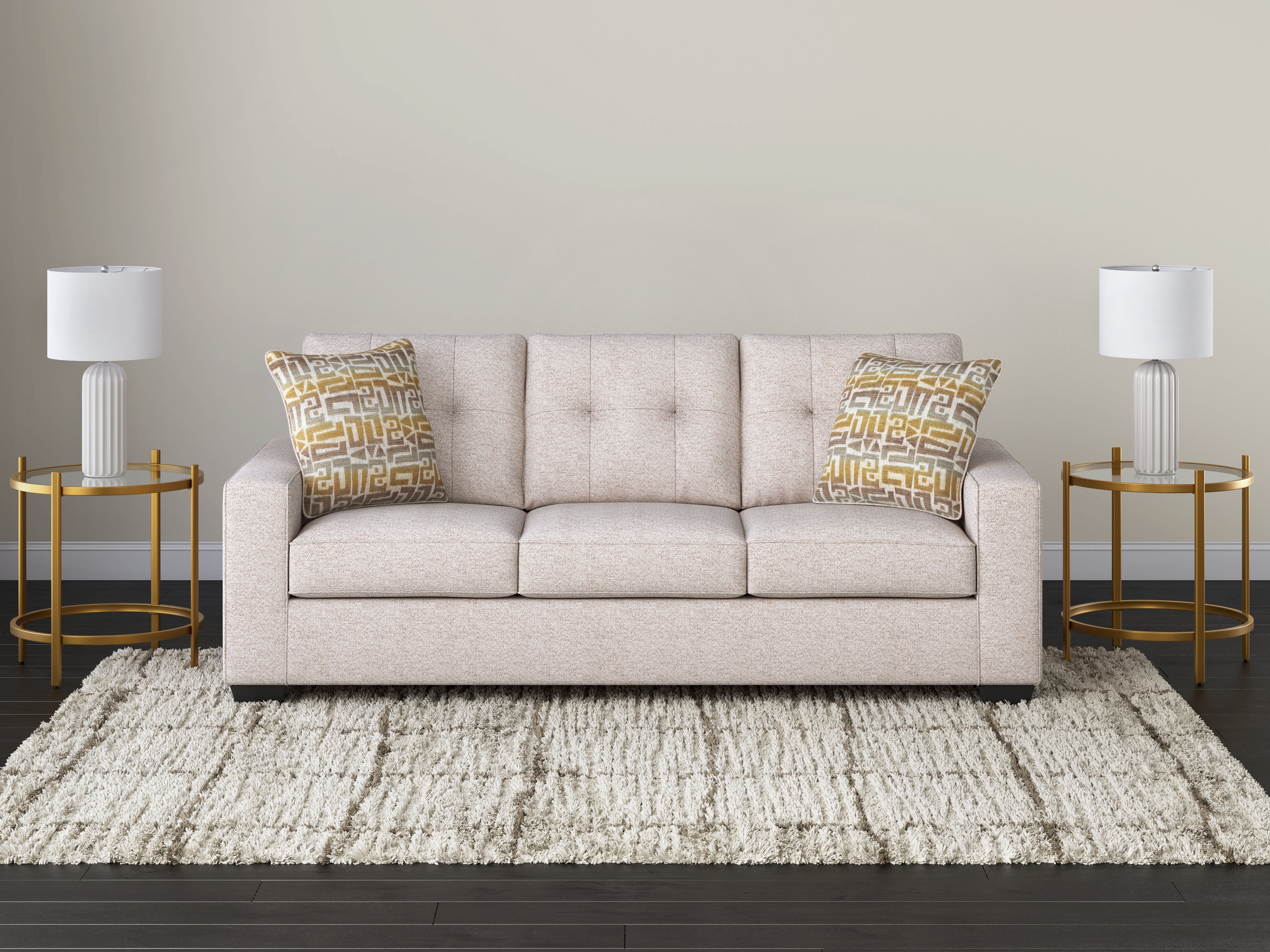Orleans Furniture - Ashley Furniture - Larimer Living Room - Queen Sofa Sleeper / Iron - PC2920439