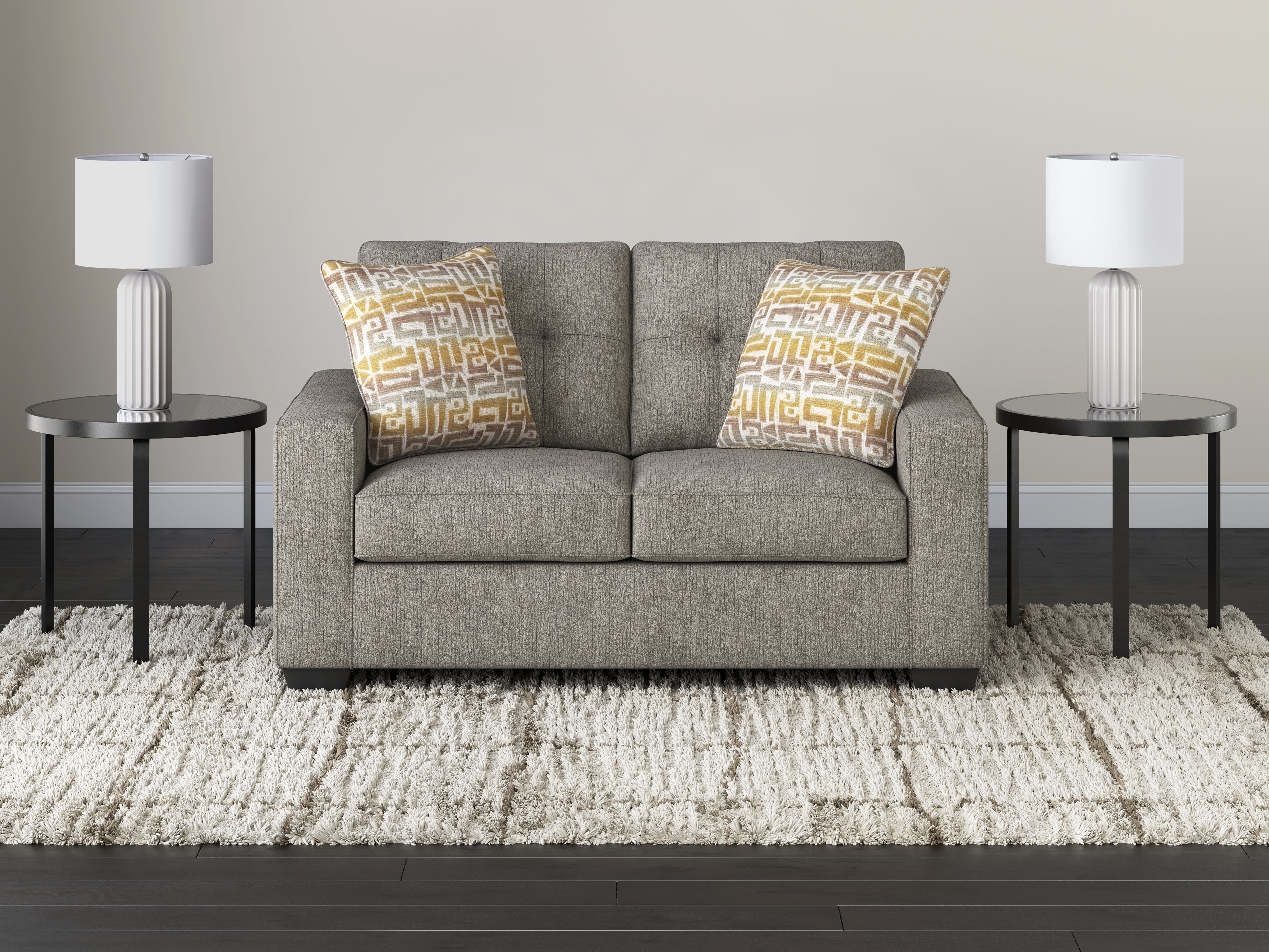 Orleans Furniture - Ashley Furniture - Larimer Living Room - Loveseat / Iron - PC2920435