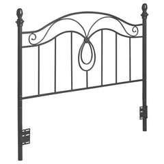 Orleans Furniture - Coaster - Evan Metal Queen or Full Open Frame Headboard Dark Grey - 300197Q