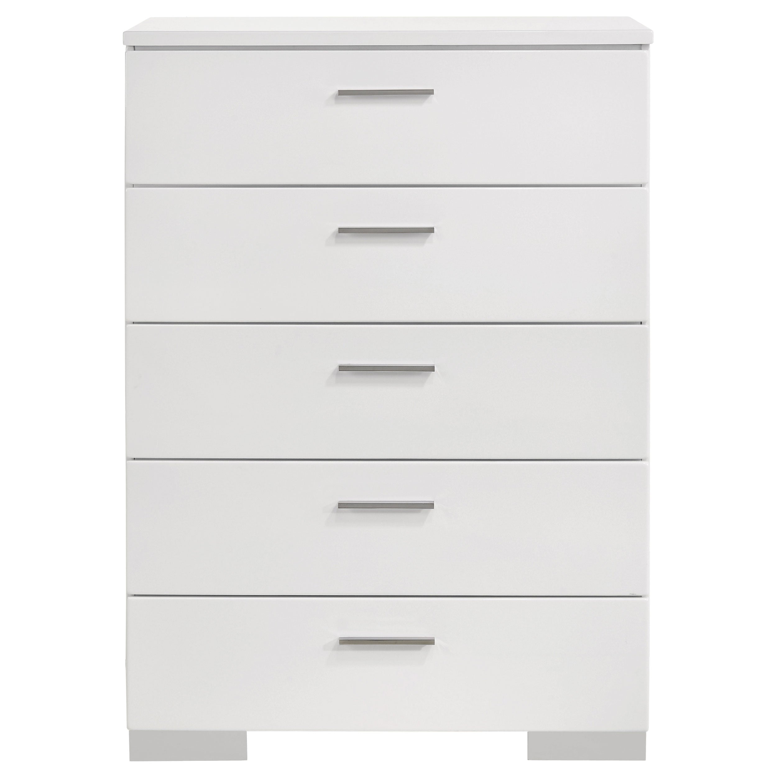 Jeremaine 5-piece Queen Bedroom Set White