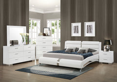 Orleans Furniture - Coaster - Jeremaine 5-piece Queen Bedroom Set White - 300345Q-S5