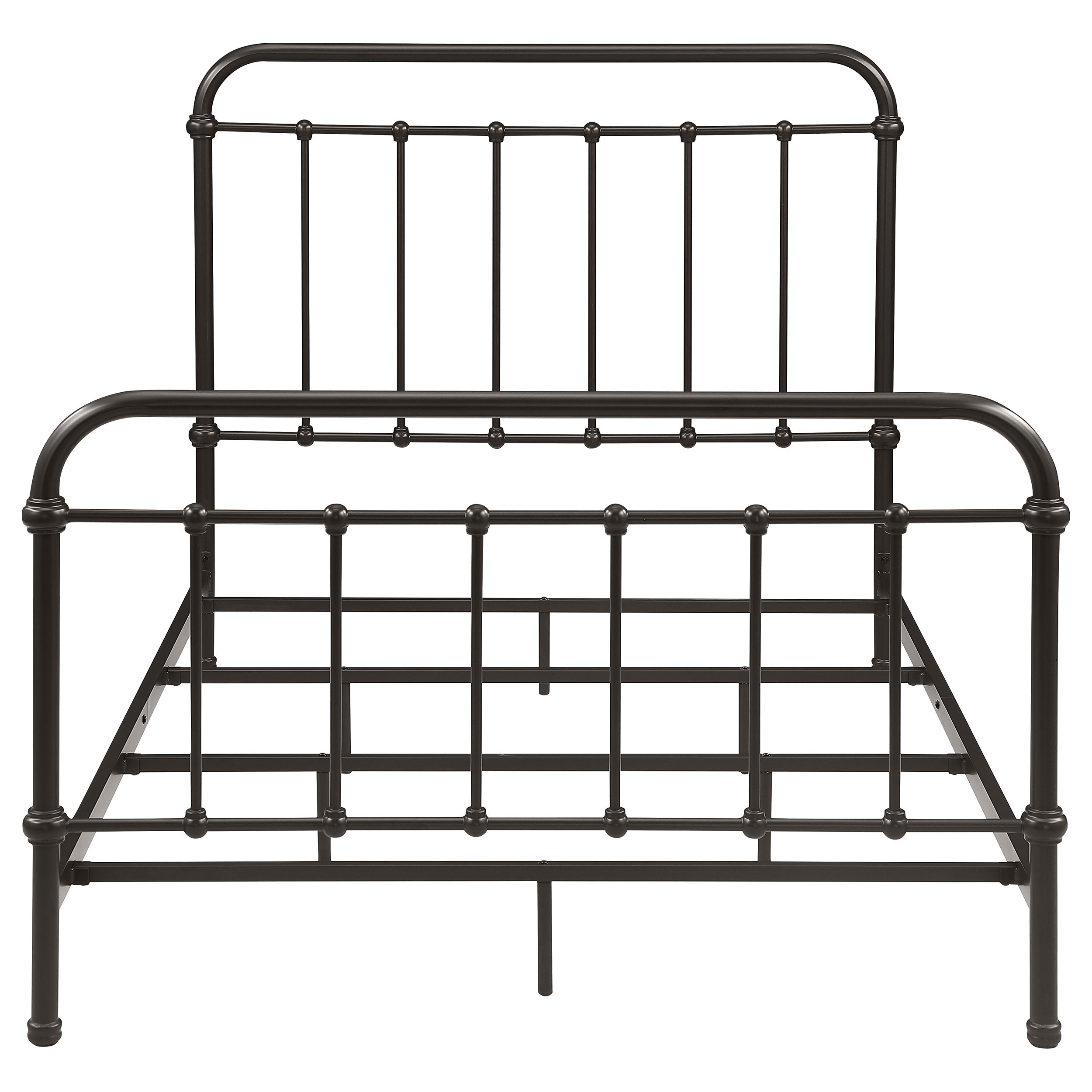 Livingston Metal Full Open Frame Bed Dark Bronze
