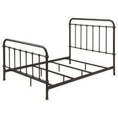 Livingston Metal Full Open Frame Bed Dark Bronze