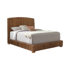 Orleans Furniture - Coaster - Laughton Banana Leaf Eastern King Panel Bed Amber - 300501KE