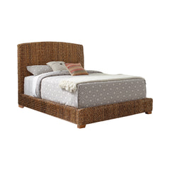 Orleans Furniture - Coaster - Laughton Banana Leaf Queen Panel Bed Amber - 300501Q