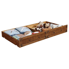 Orleans Furniture - Coaster - Oakdale Wood Storage Trundle Rustic Honey - 300676
