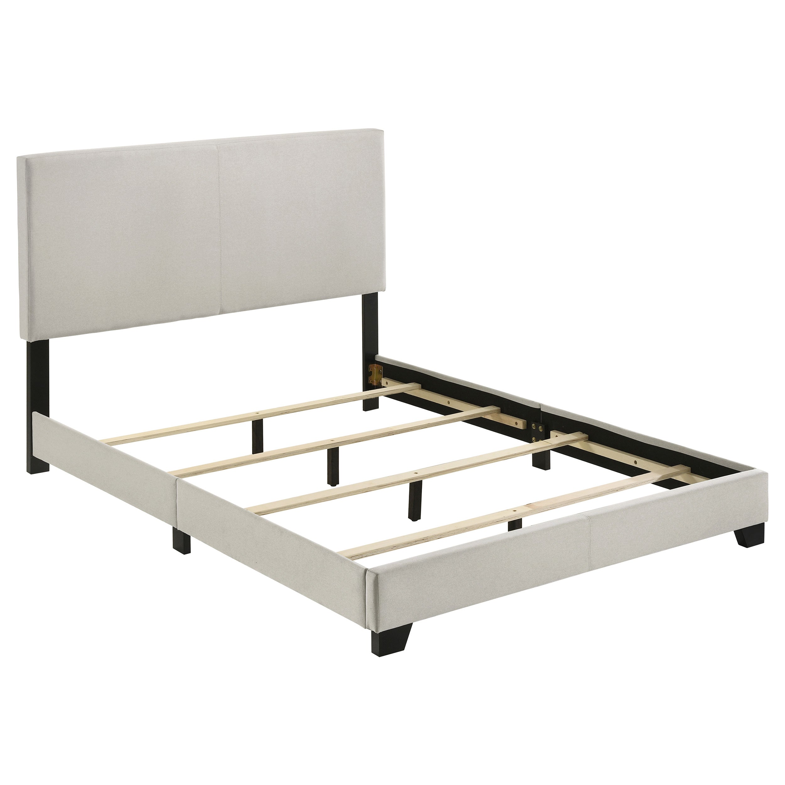 Orleans Furniture - Coaster - Dorian Fabric Upholstered Full Panel Bed Cream - 300852F