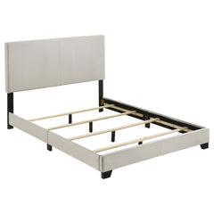 Orleans Furniture - Coaster - Dorian Fabric Upholstered Full Panel Bed Cream - 300852F