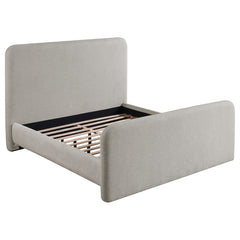 Orleans Furniture - Coaster - Wren Upholstered Eastern King Panel Bed Grey - 302052KE