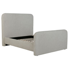 Orleans Furniture - Coaster - Wren Upholstered Queen Panel Bed Grey - 302052Q