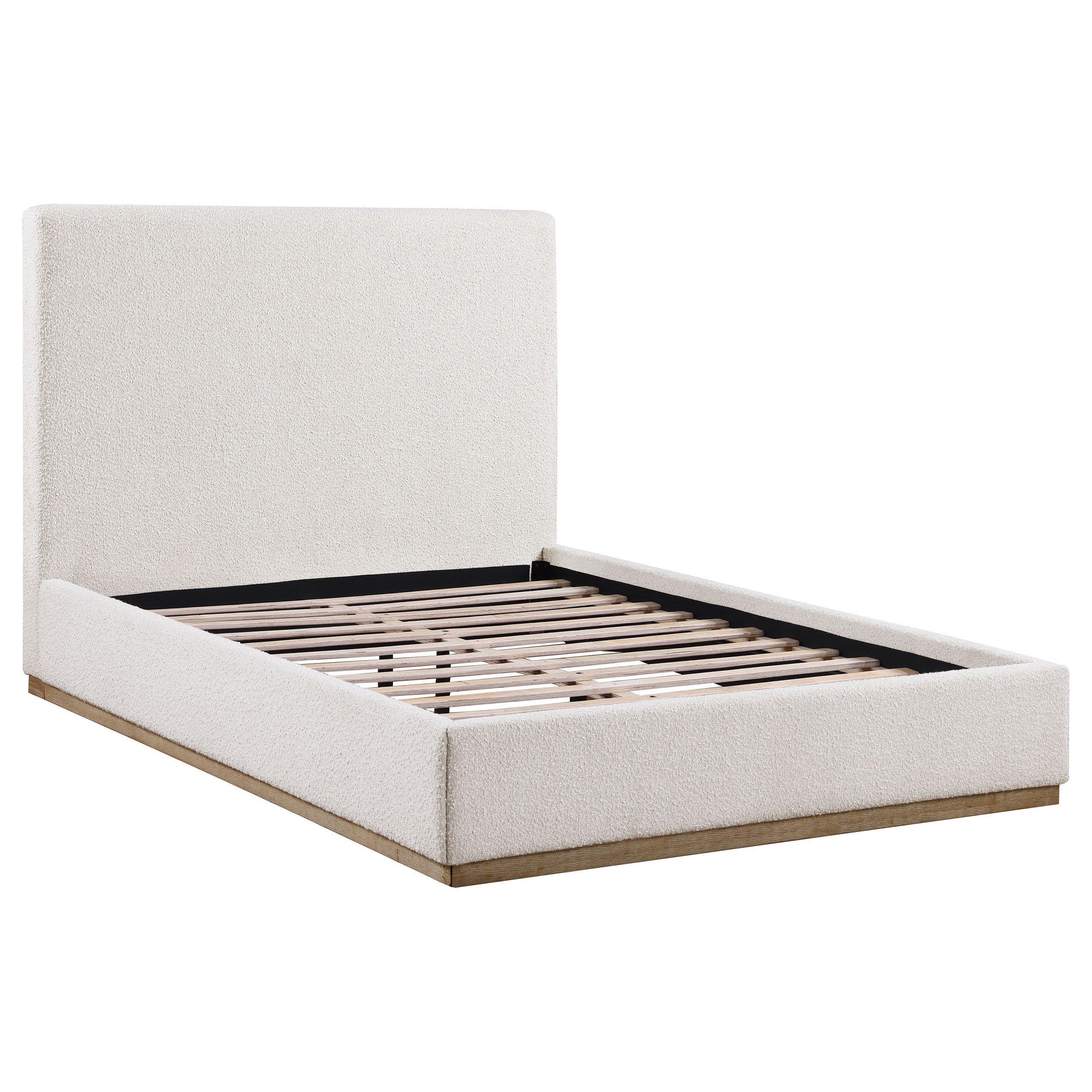Orleans Furniture - Coaster - Knox Upholstered Queen Panel Bed Cream - 302053Q