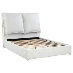 Orleans Furniture - Coaster - Gwendoline Upholstered Queen Panel Bed White - 306040Q