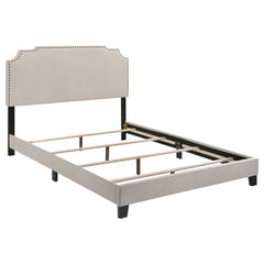 Orleans Furniture - Coaster - Tamarac Upholstered Queen Panel Bed Beige - 310061Q