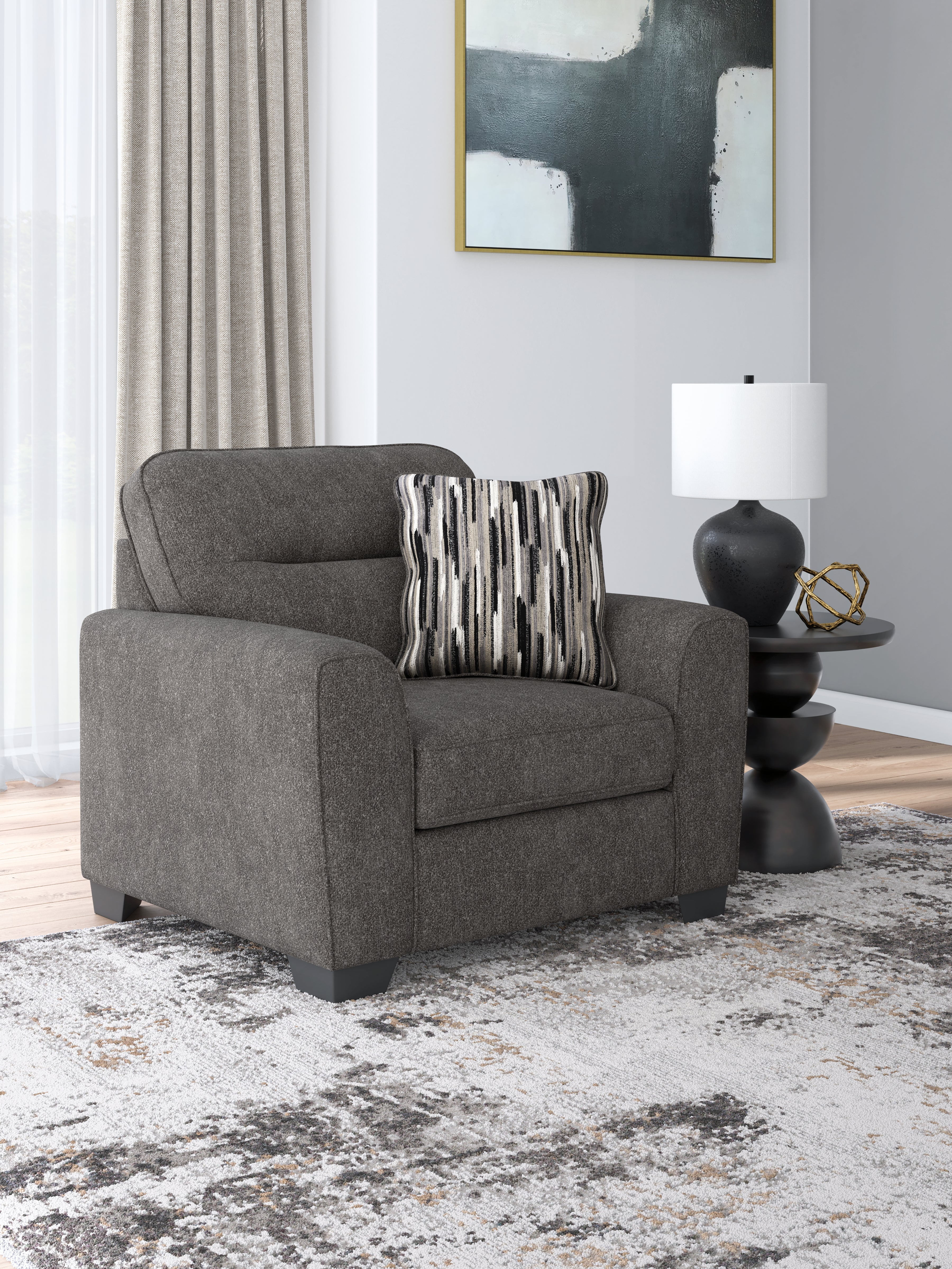 Orleans Furniture - Ashley Furniture - Olten Living Room - Chair and a Half / Graphite - 3130523
