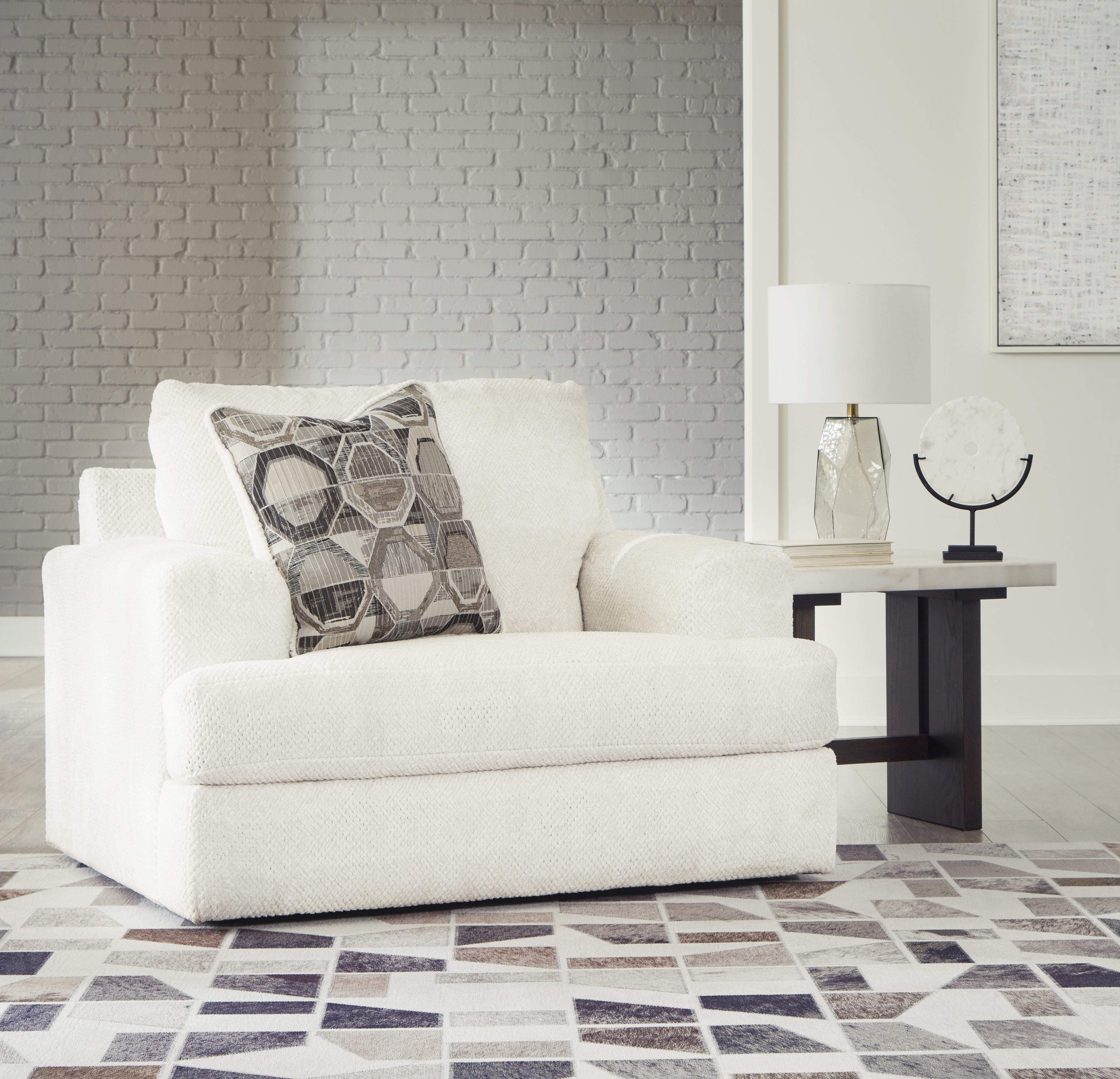 Orleans Furniture - Ashley Furniture - Karinne Living Room - Chair and a Half / Linen - 3140323