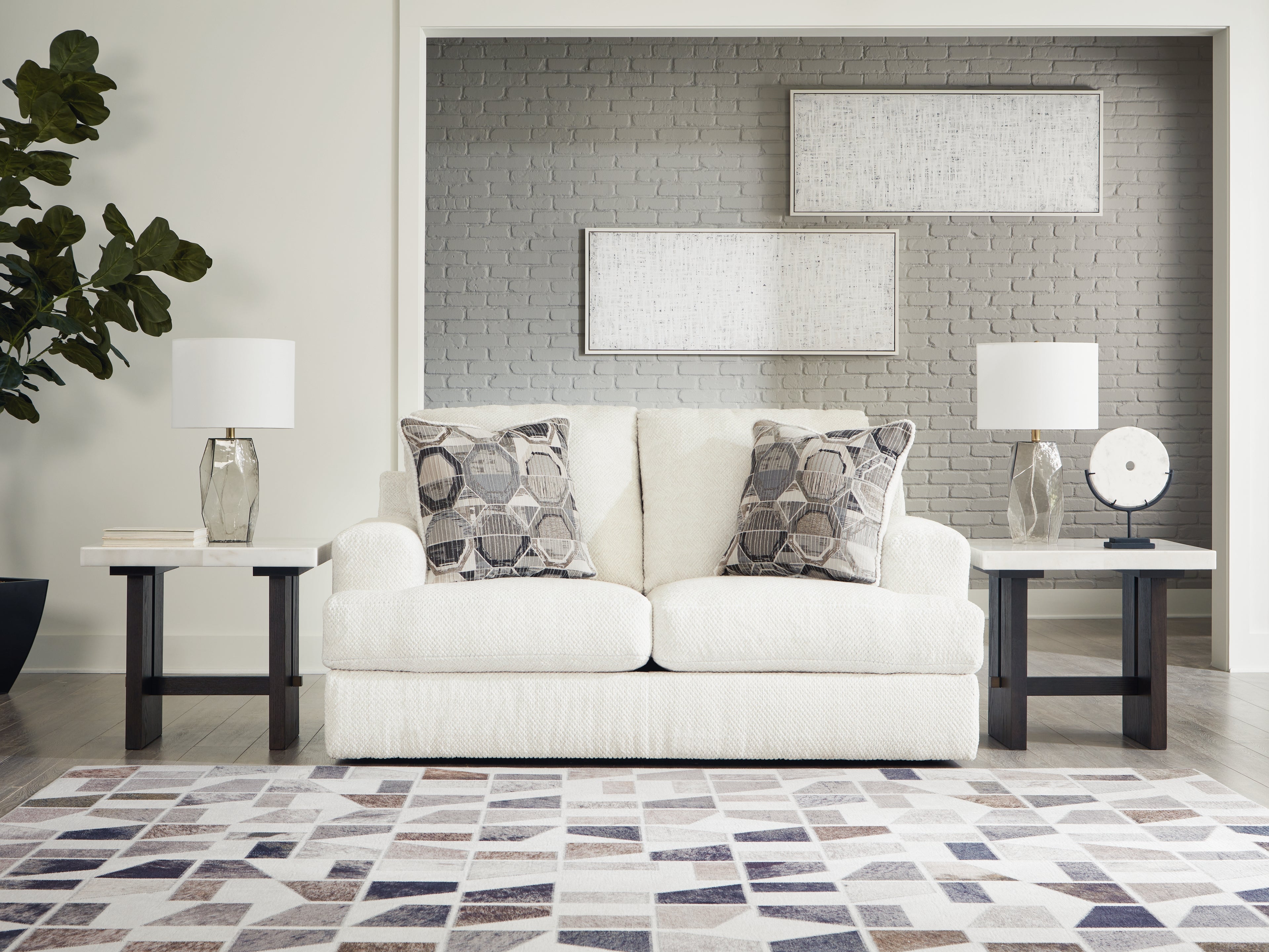 Orleans Furniture - Ashley Furniture - Karinne Living Room - Loveseat / Linen - 3140335