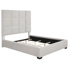 Orleans Furniture - Coaster - Panes Upholstered Queen Panel Bed Beige - 315850Q