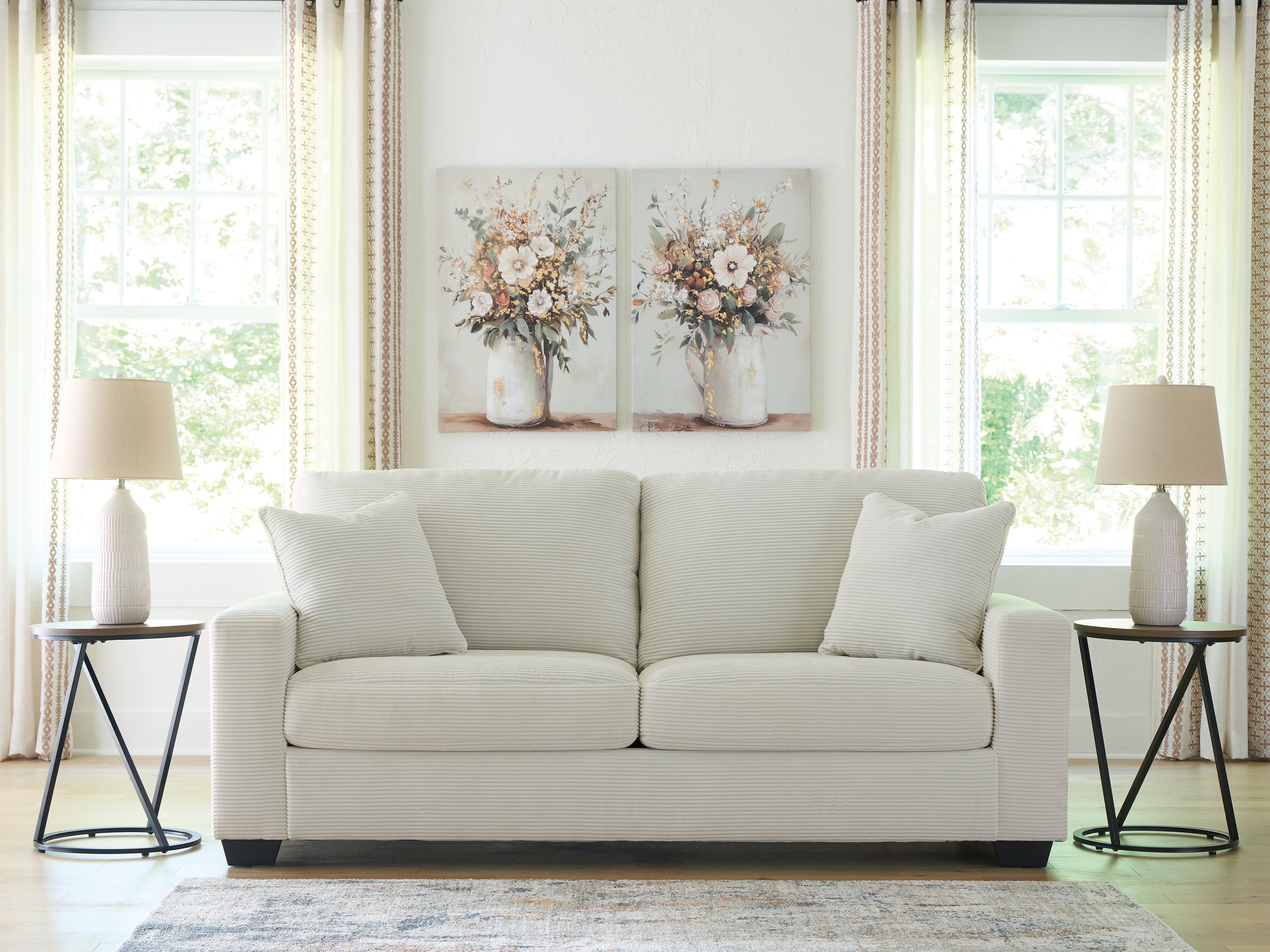 Orleans Furniture - Ashley Furniture - Greenbriar Living Room - Sofa / Ivory - PC3200638
