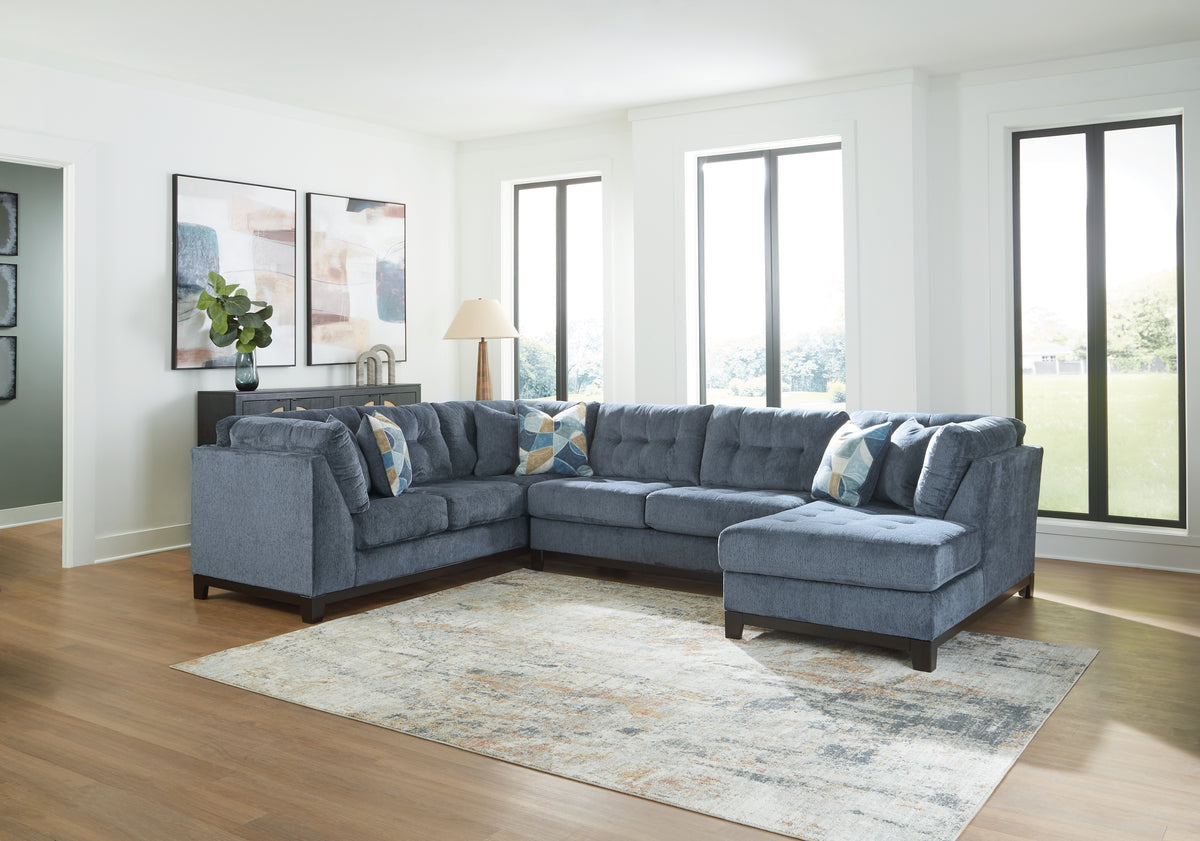 Orleans Furniture - Ashley Furniture - Maxon Place Sectional - 3-Piece Sectional with Chaise / Stone - 33004S2