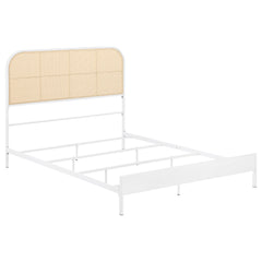 Orleans Furniture - Coaster - Amherst Radio Weave Rattan Metal Full Bed White - 360301F