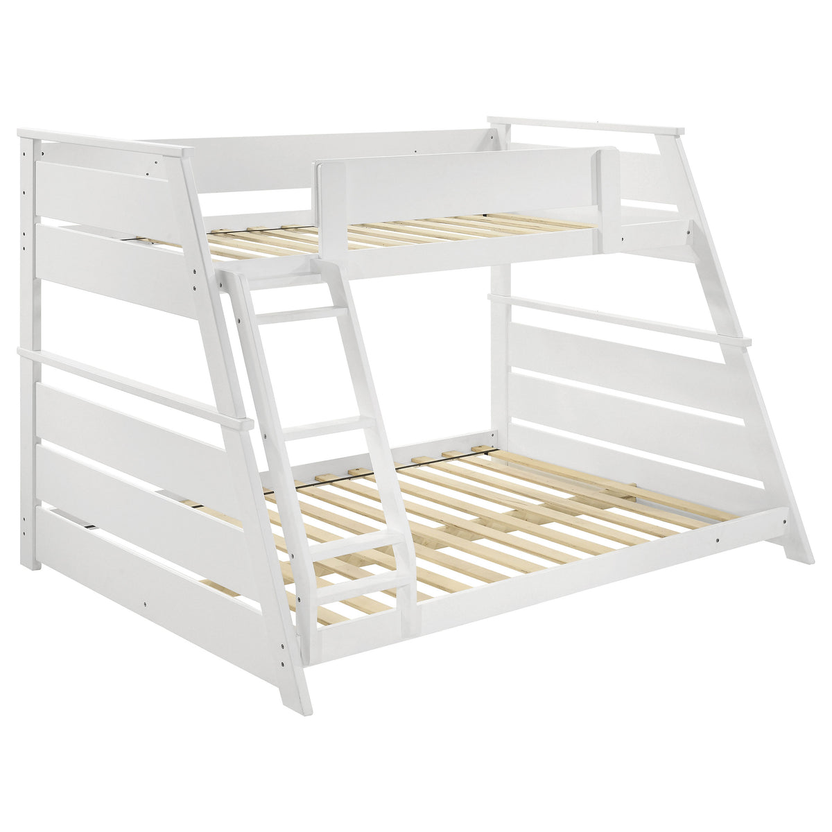 Orleans Furniture - Coaster - Holden Wood Veneer Twin Over Full Bunk Bed White - 460593WHT