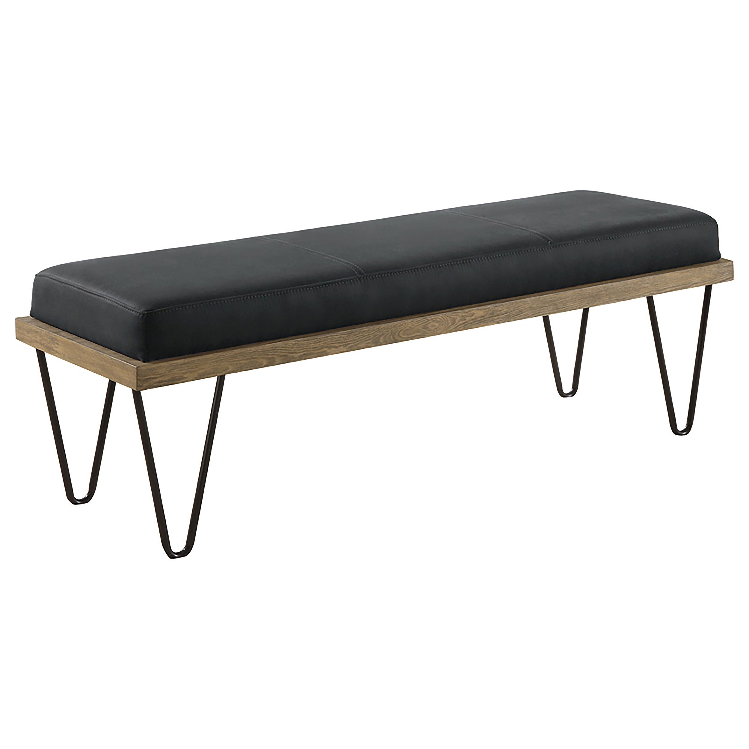 Orleans Furniture - Coaster - Chad Denim Upholstered Accent Bench Dark Blue - 501837