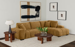 Orleans Furniture - Coaster - Camacho Upholstered Chaise Sectional Sofa Amber - 503985